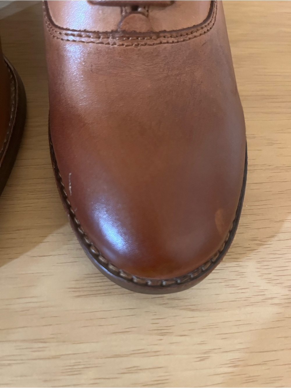 Patricia Nash Anna Oxford Shoes-Tan Leather - Picture 8 of 12